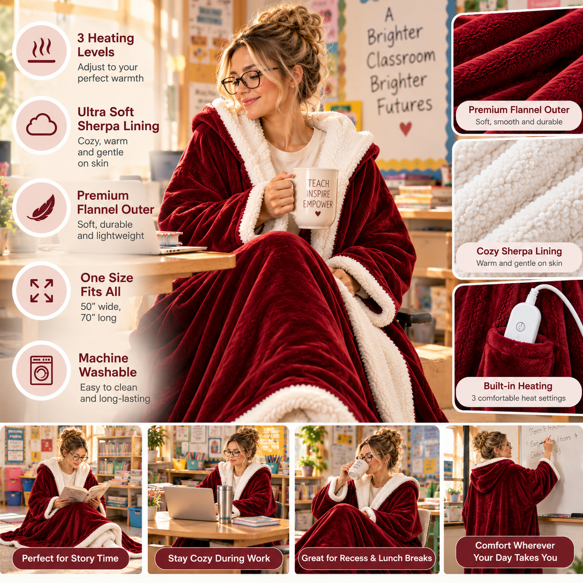 Minibookies™ Heated Blanket