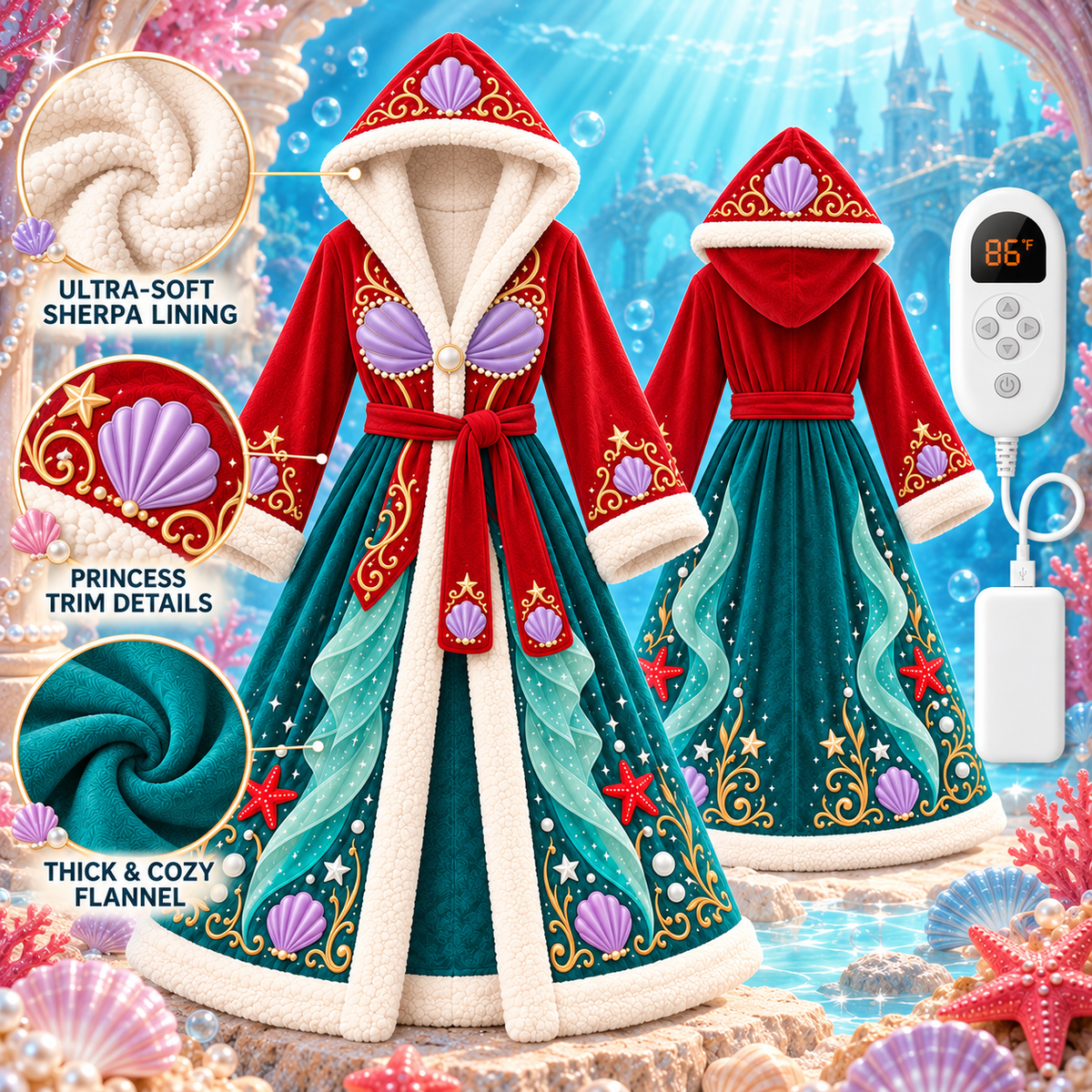 Minibookies™ Princess Heated Robes